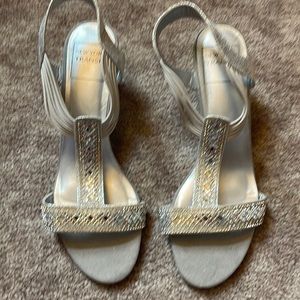 Cute summer silver shoes
